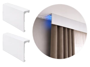 Maskownica Karnisza Biała 11 cm Listwa Sufitowa LED W Całości