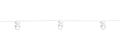 Ślizgi na sznurku do systemu WAVE co 8 cm białe obrotowe (Rolka 80 mb)