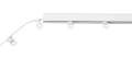 Ślizgi na sznurku do systemu WAVE co 8 cm białe nieobrotowe (Rolka 50 mb)