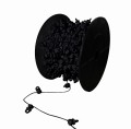 Ślizgi na sznurku do systemu WAVE co 8 cm czarne obrotowe (Rolka 80 mb)